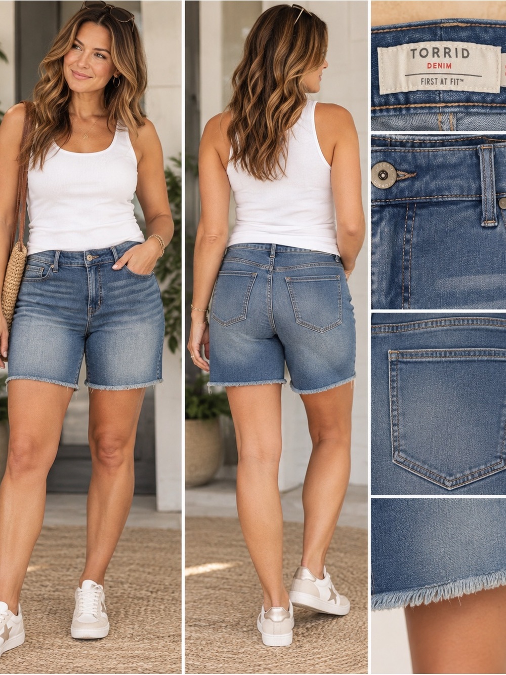 Torrid Short & Hi Rise Fray City Games Denim Shorts, NWT